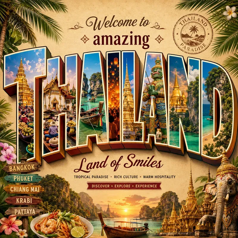 3D Travel Postcards