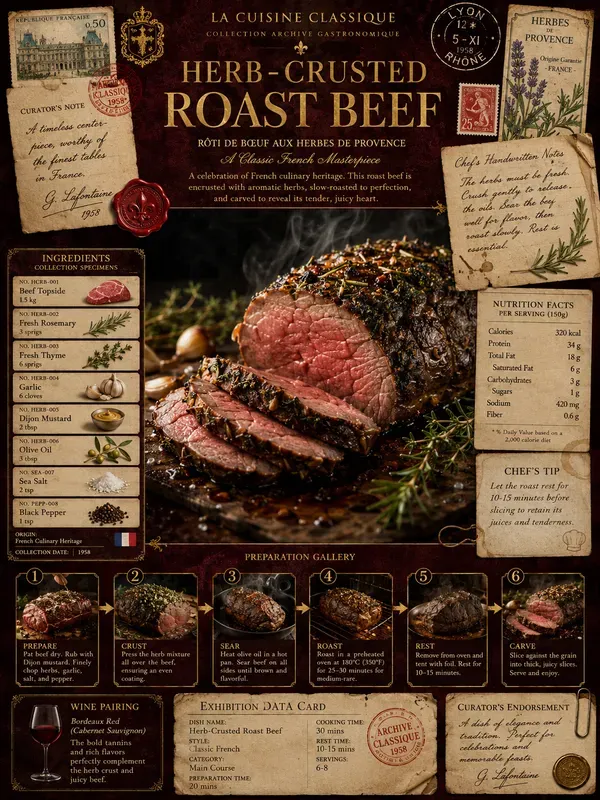 High End Museum Recipe Page Templates