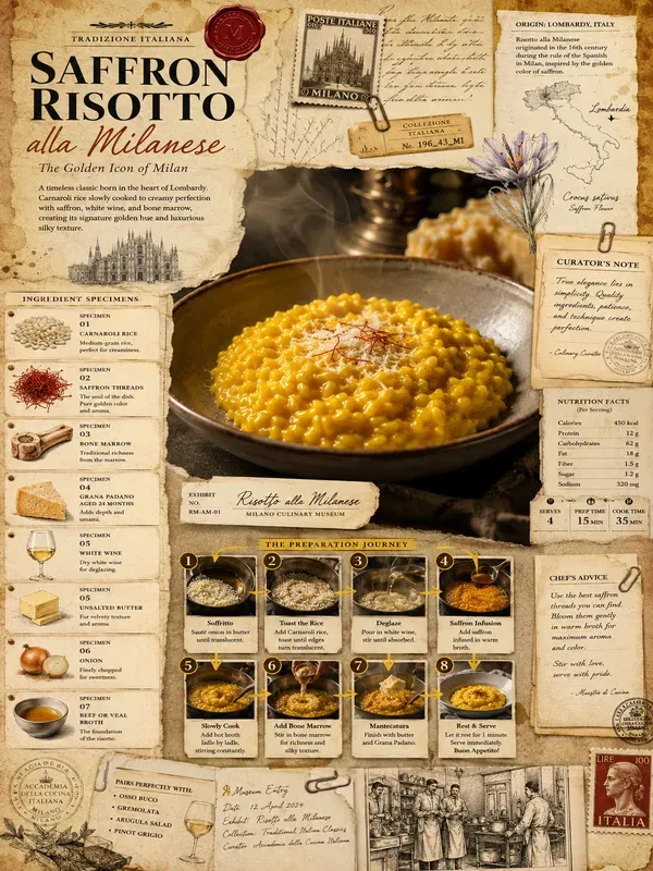 High End Museum Recipe Page Templates