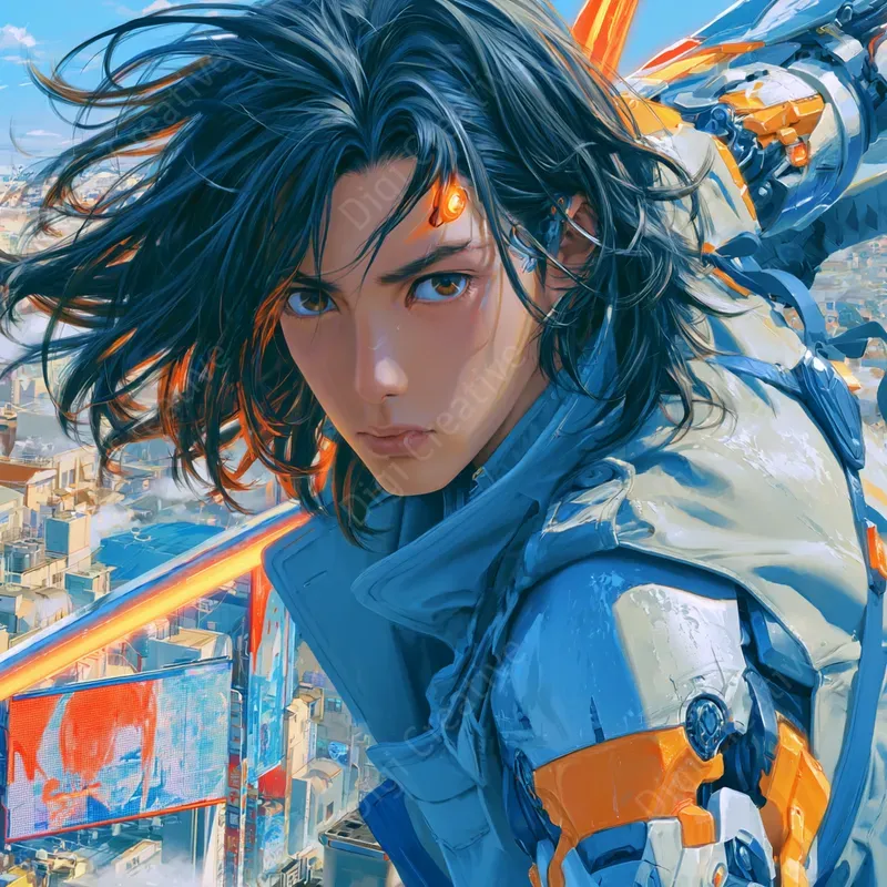 Cinematic Scifi Anime Illustrations