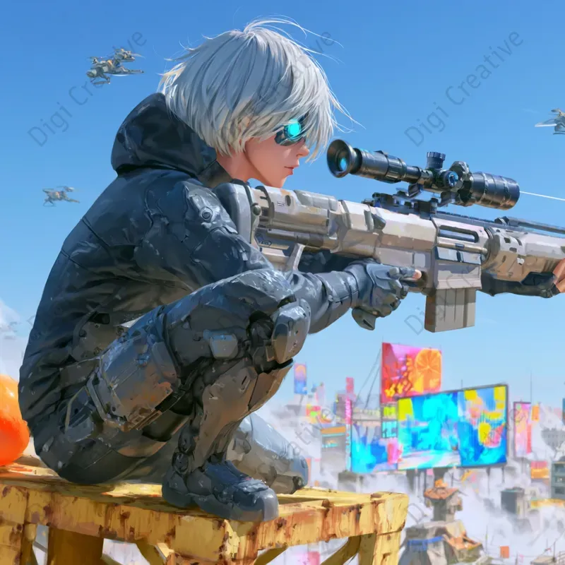 Cinematic Scifi Anime Illustrations