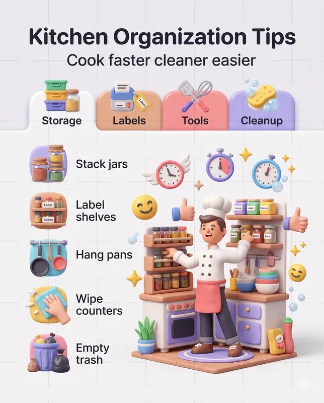 3D Cartoon Infographic Posters