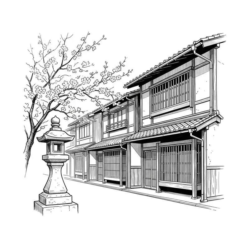 Minimalist Editorial City Ink Sketches