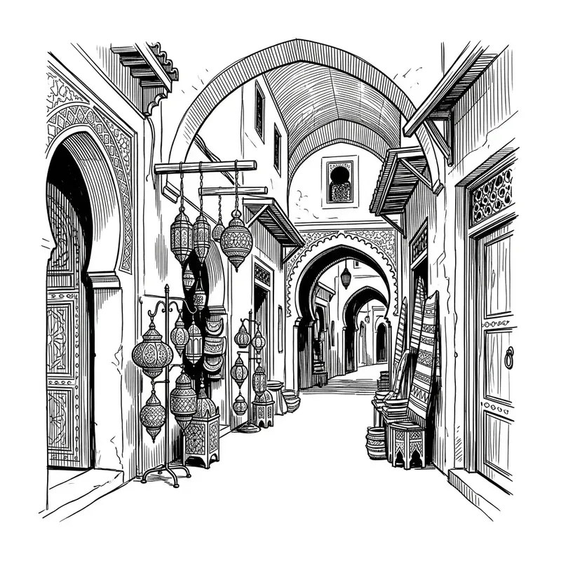 Minimalist Editorial City Ink Sketches