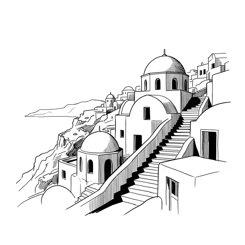 Minimalist Editorial City Ink Sketches