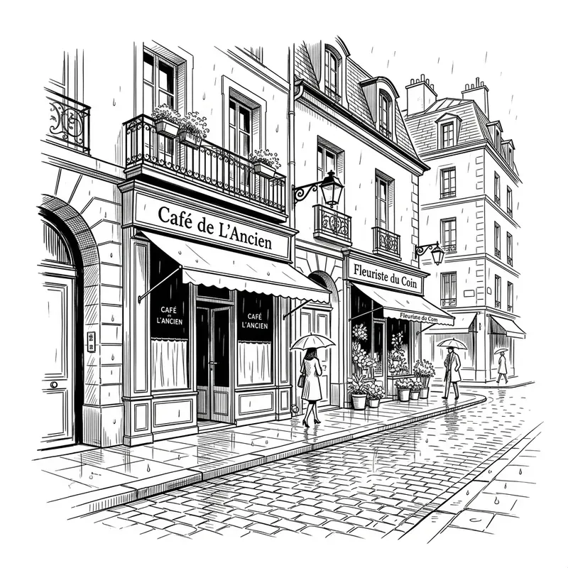 Minimalist Editorial City Ink Sketches