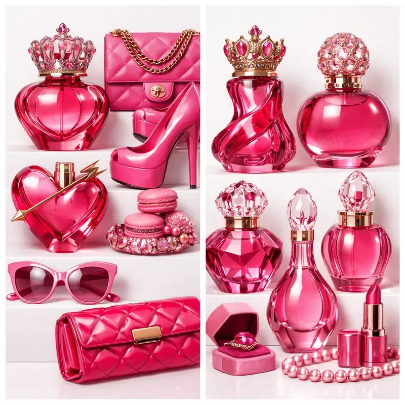 Pink Luxury Grid Aesthetics