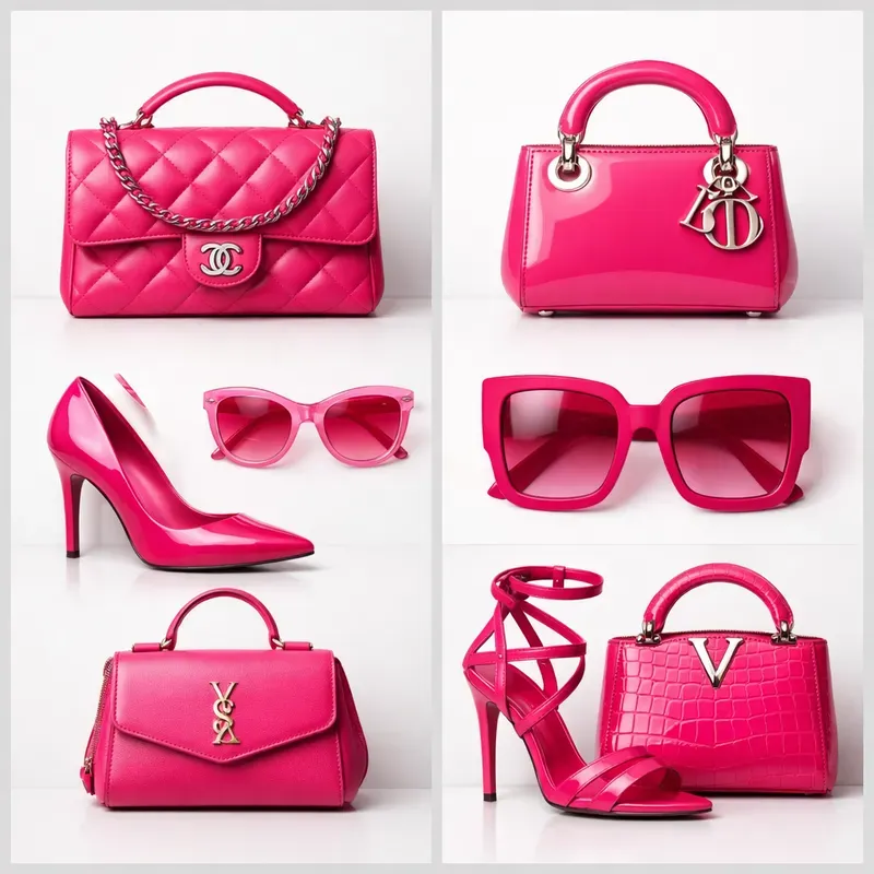 Pink Luxury Grid Aesthetics
