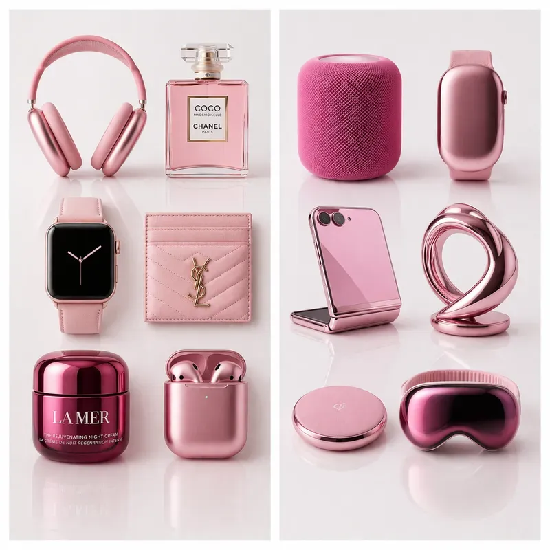 Pink Luxury Grid Aesthetics