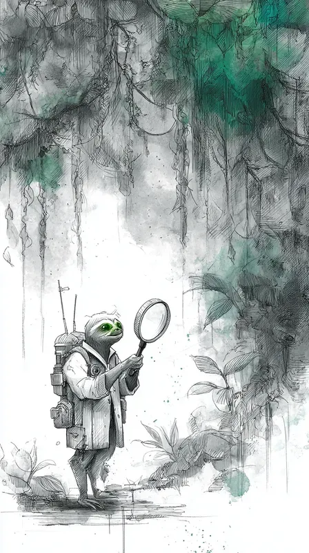 Whimsical Journey Sketch Art