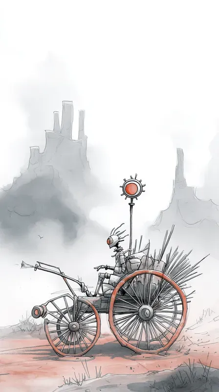 Whimsical Journey Sketch Art