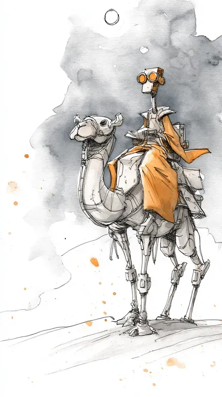 Whimsical Journey Sketch Art