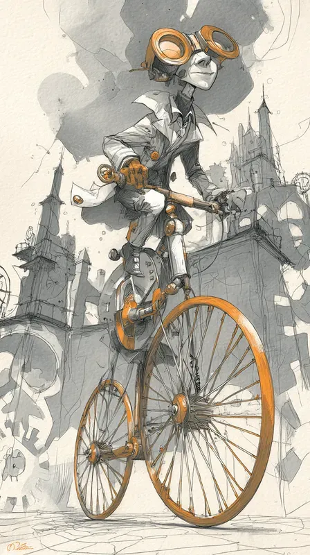 Whimsical Journey Sketch Art