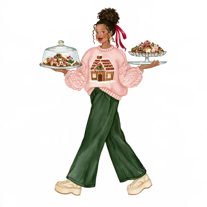 Whimsical Christmas Party Clipart