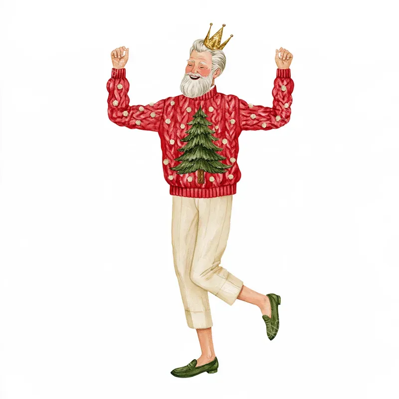 Whimsical Christmas Party Clipart