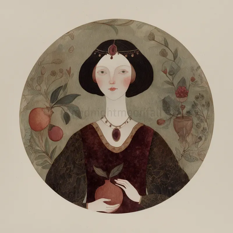 Medieval Mystical Gouache Illustrations