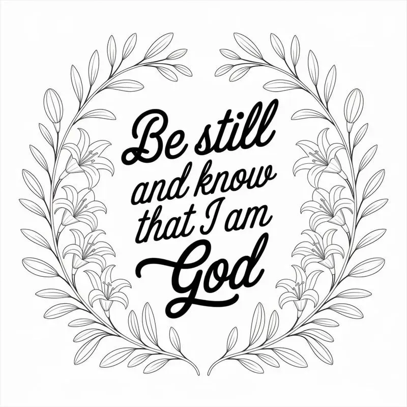 Divine Verse Ornament Coloring Pages