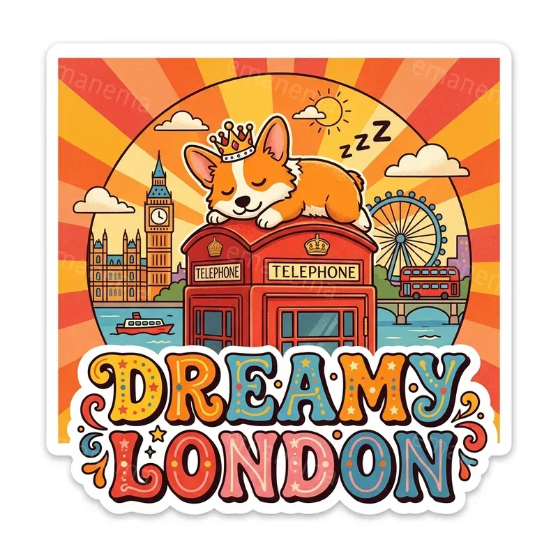 Retro Cartoon Funny Stickers