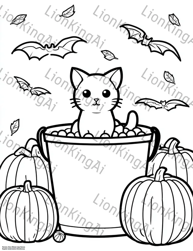 Simple Halloween Coloring Pages