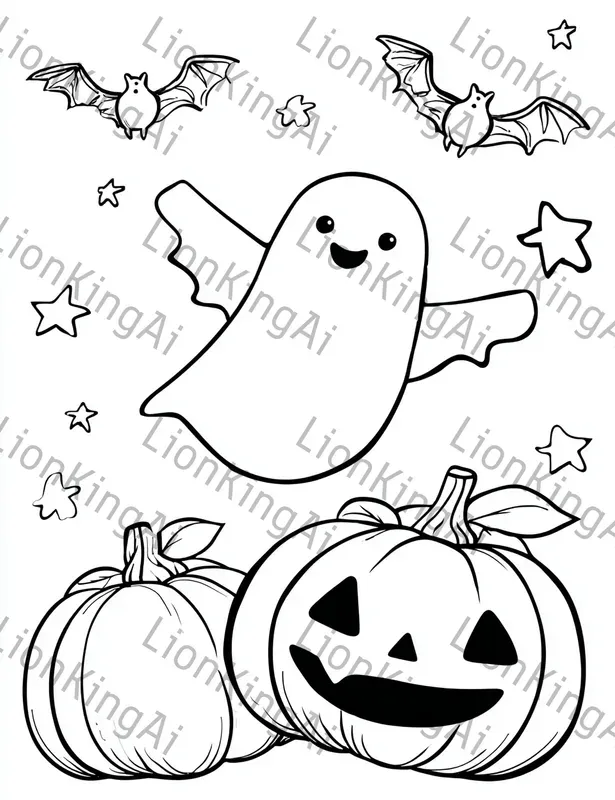 Simple Halloween Coloring Pages