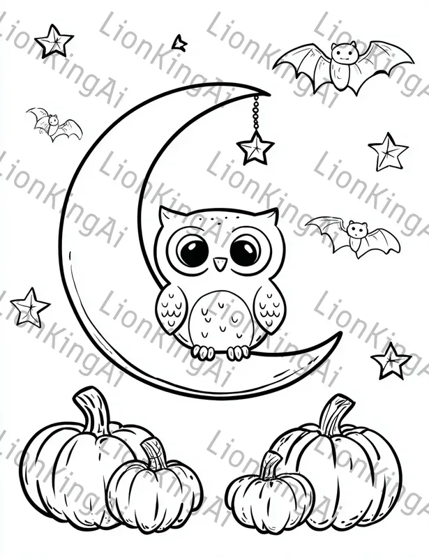 Simple Halloween Coloring Pages