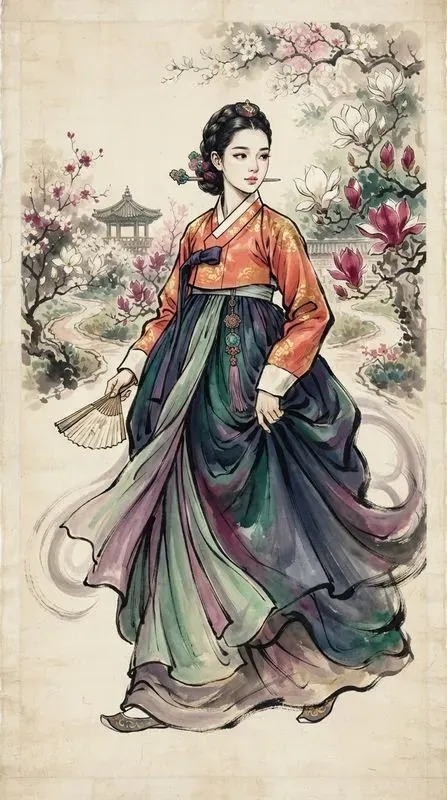 Korean Hanbok Fine Art