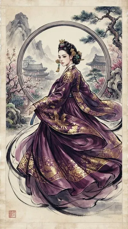 Korean Hanbok Fine Art