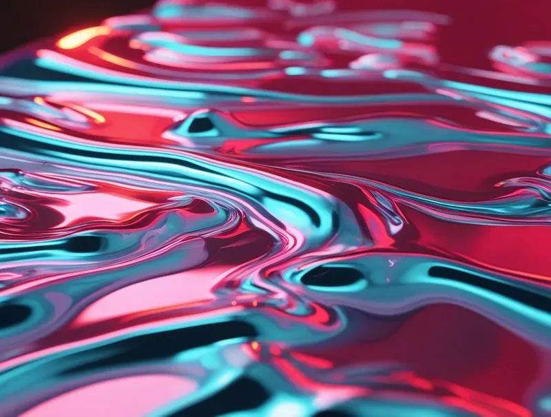 3D Abstract Glossy Liquid Backgrounds