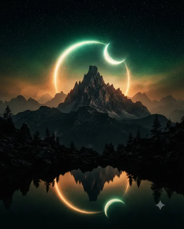 Surreal Night Sky Art