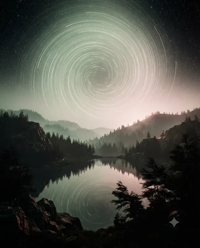 Surreal Night Sky Art