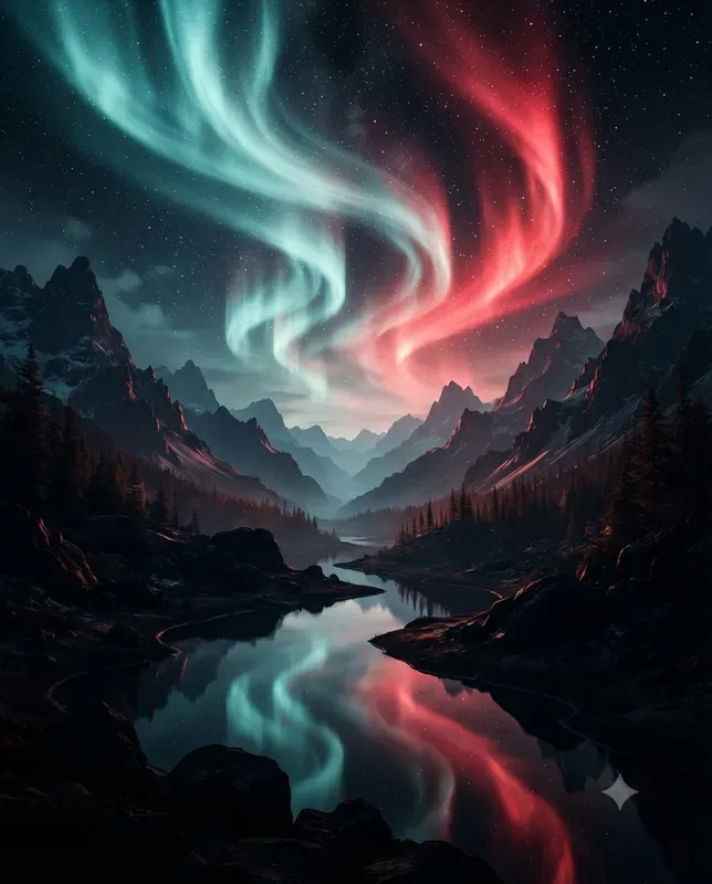 Surreal Night Sky Art