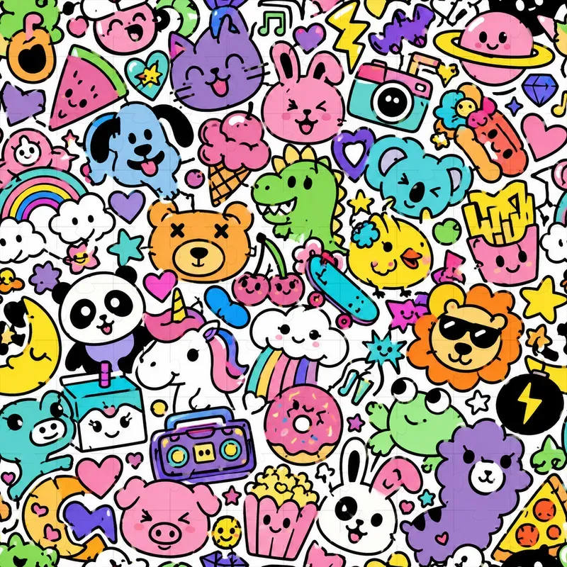 Pop Art Doodle Patterns