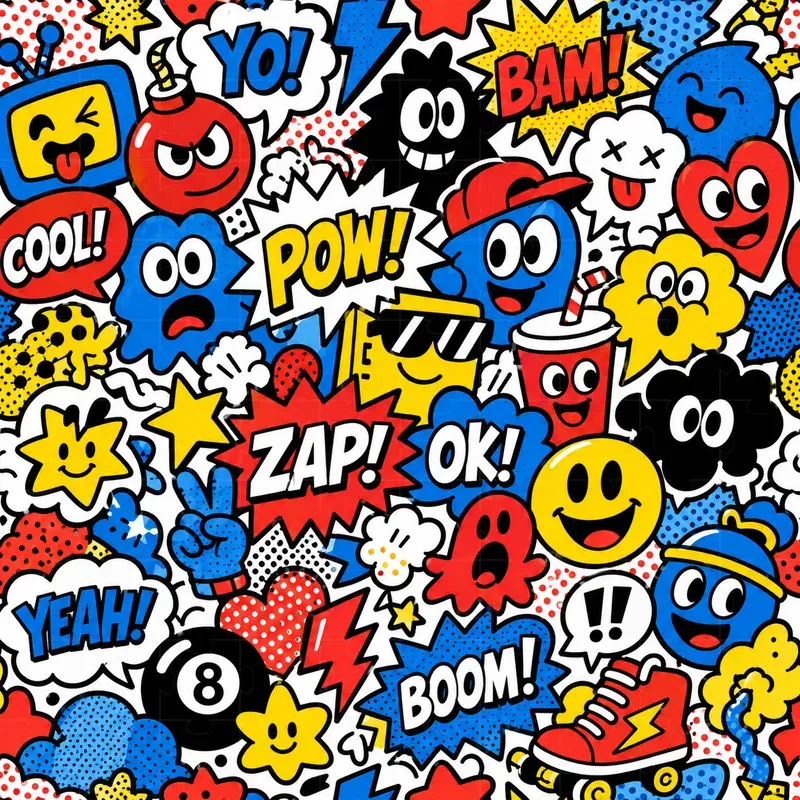 Pop Art Doodle Patterns