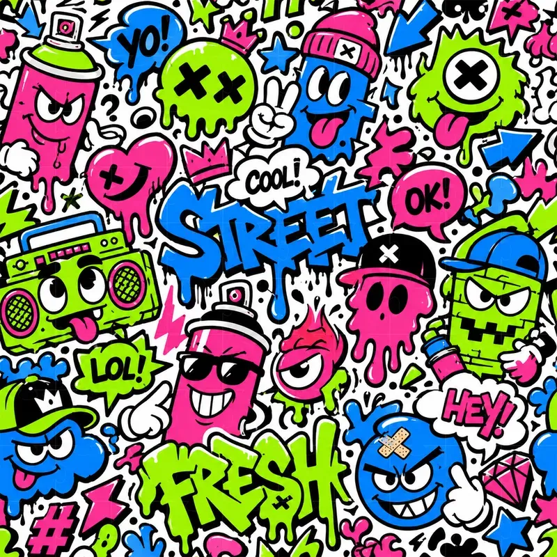 Pop Art Doodle Patterns