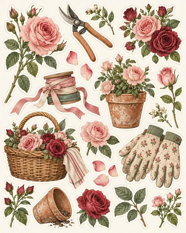 Garden Journal Sticker Sheets