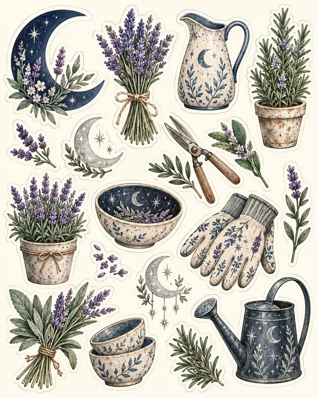 Garden Journal Sticker Sheets