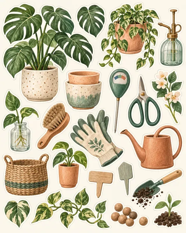 Garden Journal Sticker Sheets