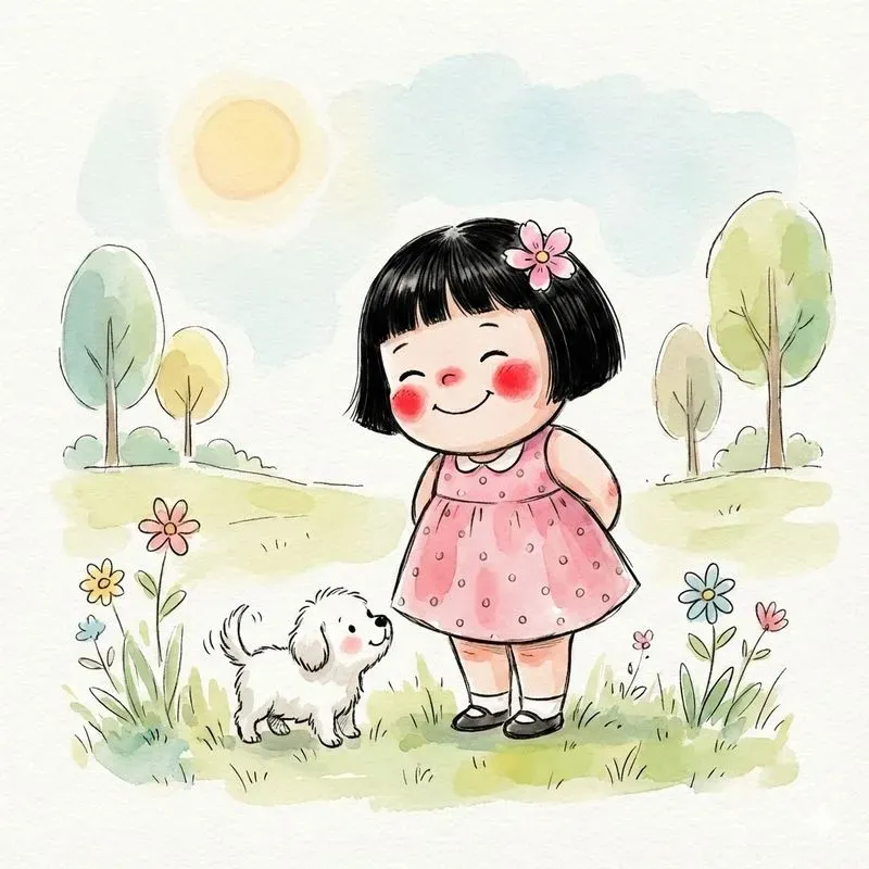 Sweet And Chubby Watercolor Companions