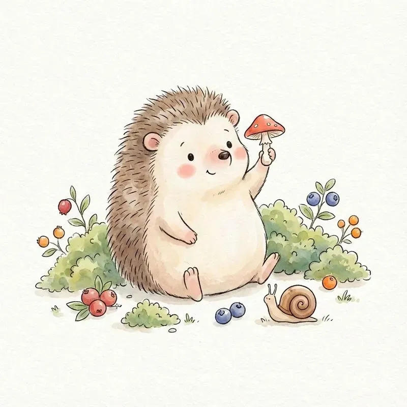 Sweet And Chubby Watercolor Companions