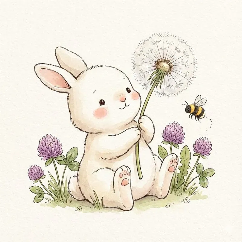 Sweet And Chubby Watercolor Companions