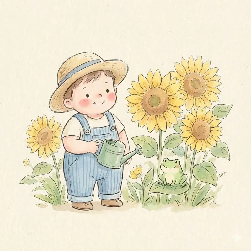 Sweet And Chubby Watercolor Companions