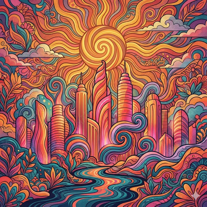 Colorful Expressionist Graphic Posters