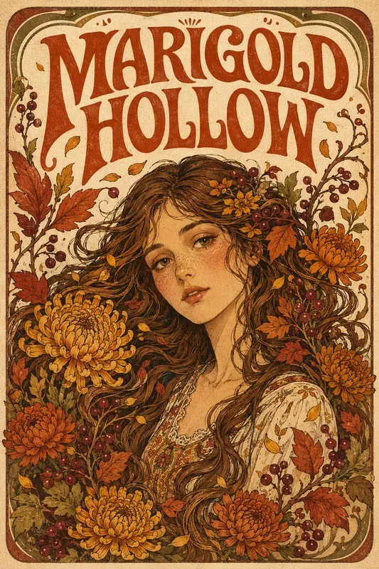Whimsical Floral Girl Concert Posters