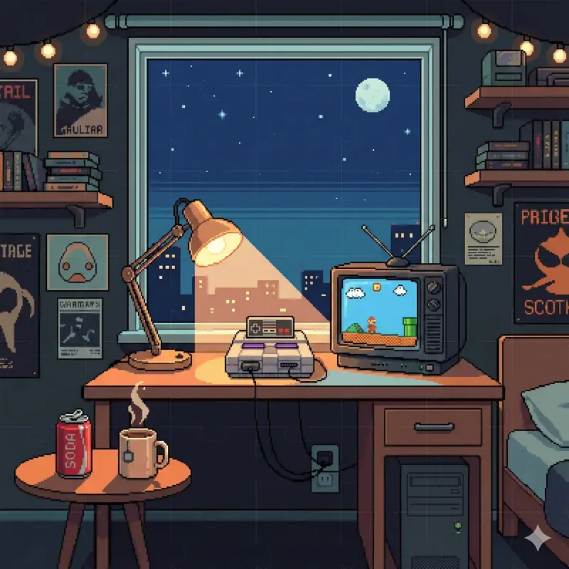 Cozy Pixel Art Illustrations