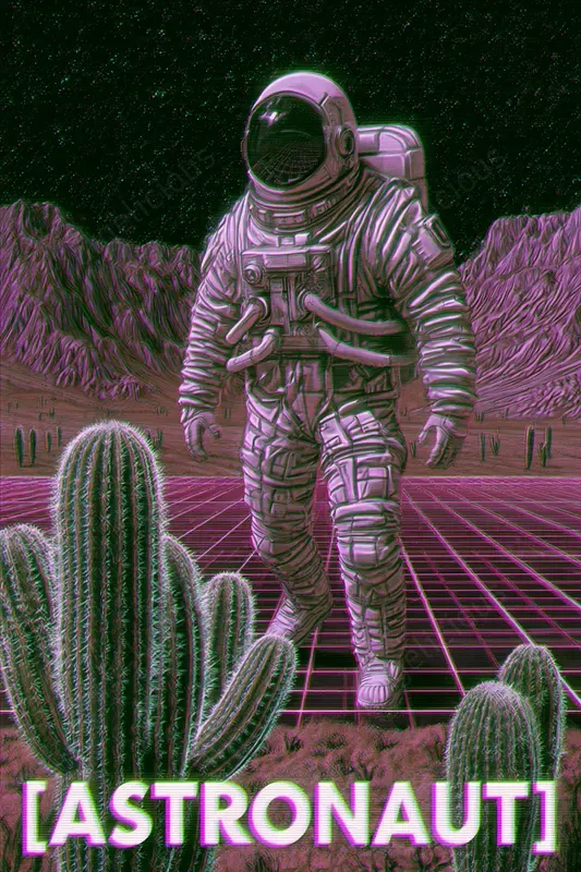 Retro Futuristic Poster Generator
