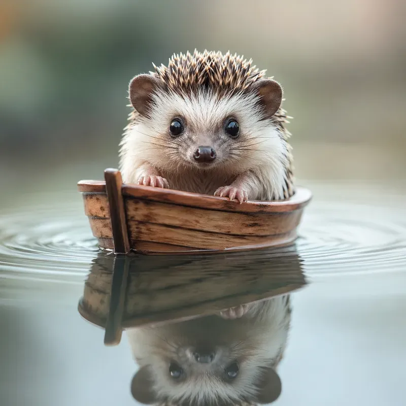 Tiny Floating Creatures In Water Art