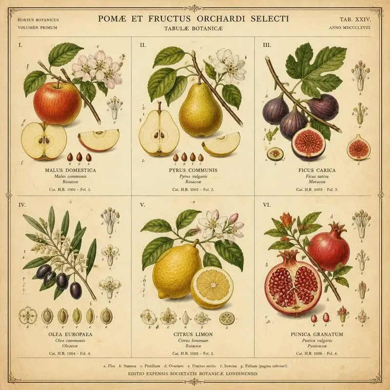 Botanical Fruit Illustration Generator
