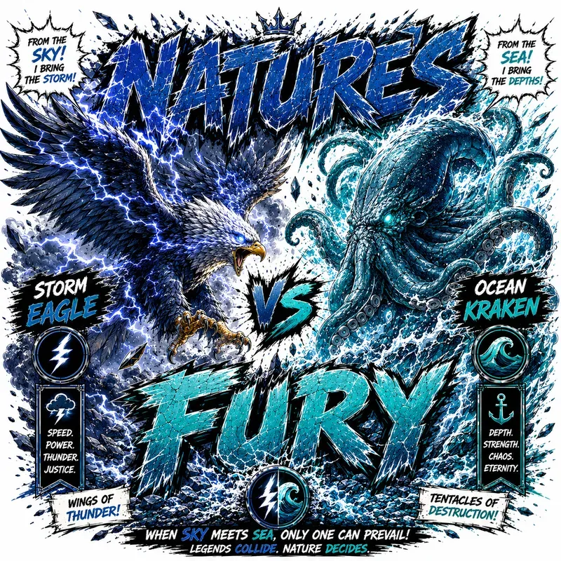 Dual Energy Creature Typography Posters