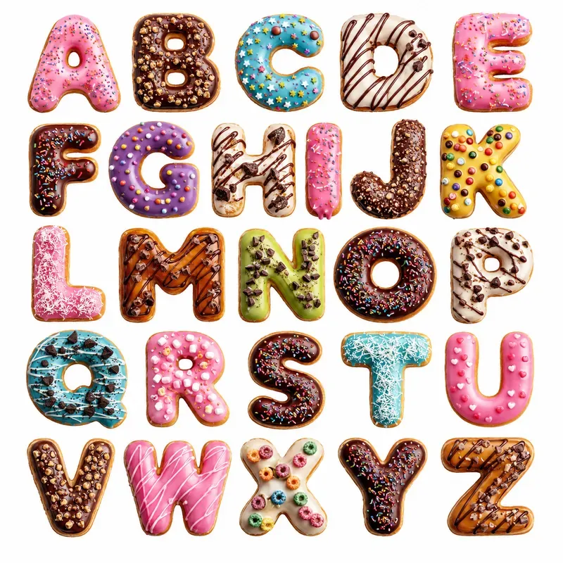 Az Creative 3D Object Alphabet Sets