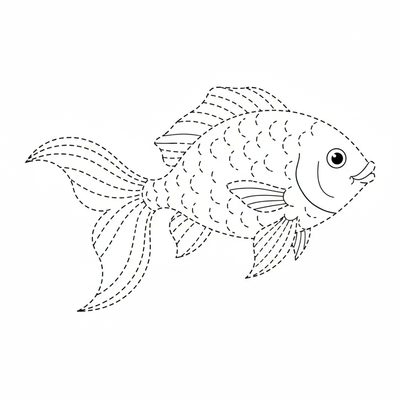 Advanced Dashed Tracing Pages For Kids